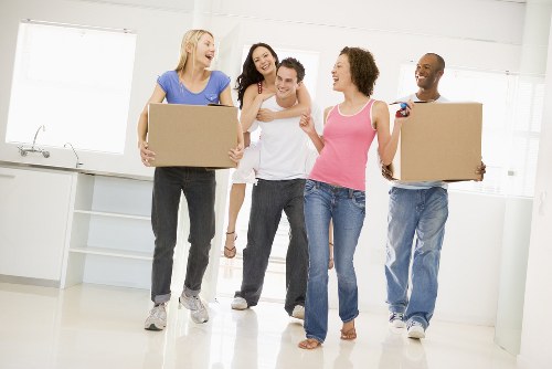 Professional movers handling office relocation in Storage Hounslow