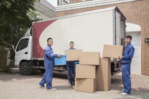 Moving truck parked for storage in Hounslow