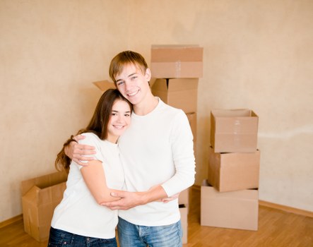 Professional packers handling moving boxes in Hounslow
