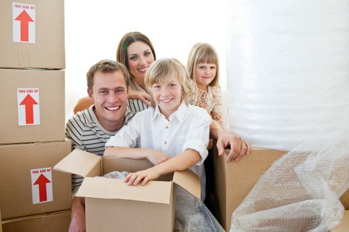 Professional planners organizing a business move